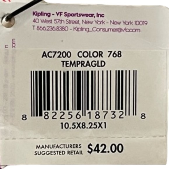 KIPLING Butterfly Design iPad Sleeve / Tablet Case NWT - Picture 10 of 13